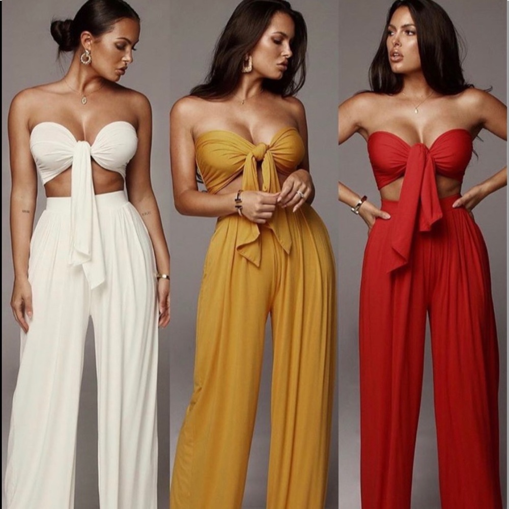 JLUXLABEL Tory 2 Piece Set. Orange. NWT. Large